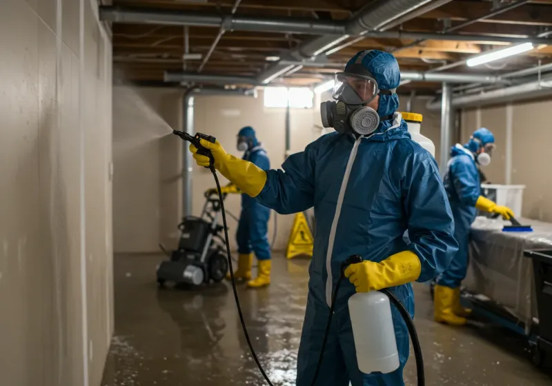 Basement Sanitization and Antimicrobial Treatment process in Polkton, NC